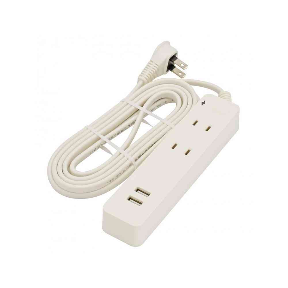 オーム電機　２口３Ｍ２ＵＳＢ付テーブルタップ