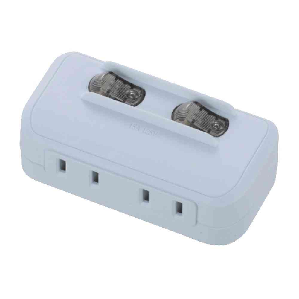 オーム電機　節電タップ２個口