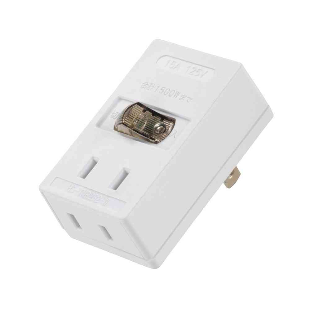 オーム電機　２口タップＬＥＤスイッチ