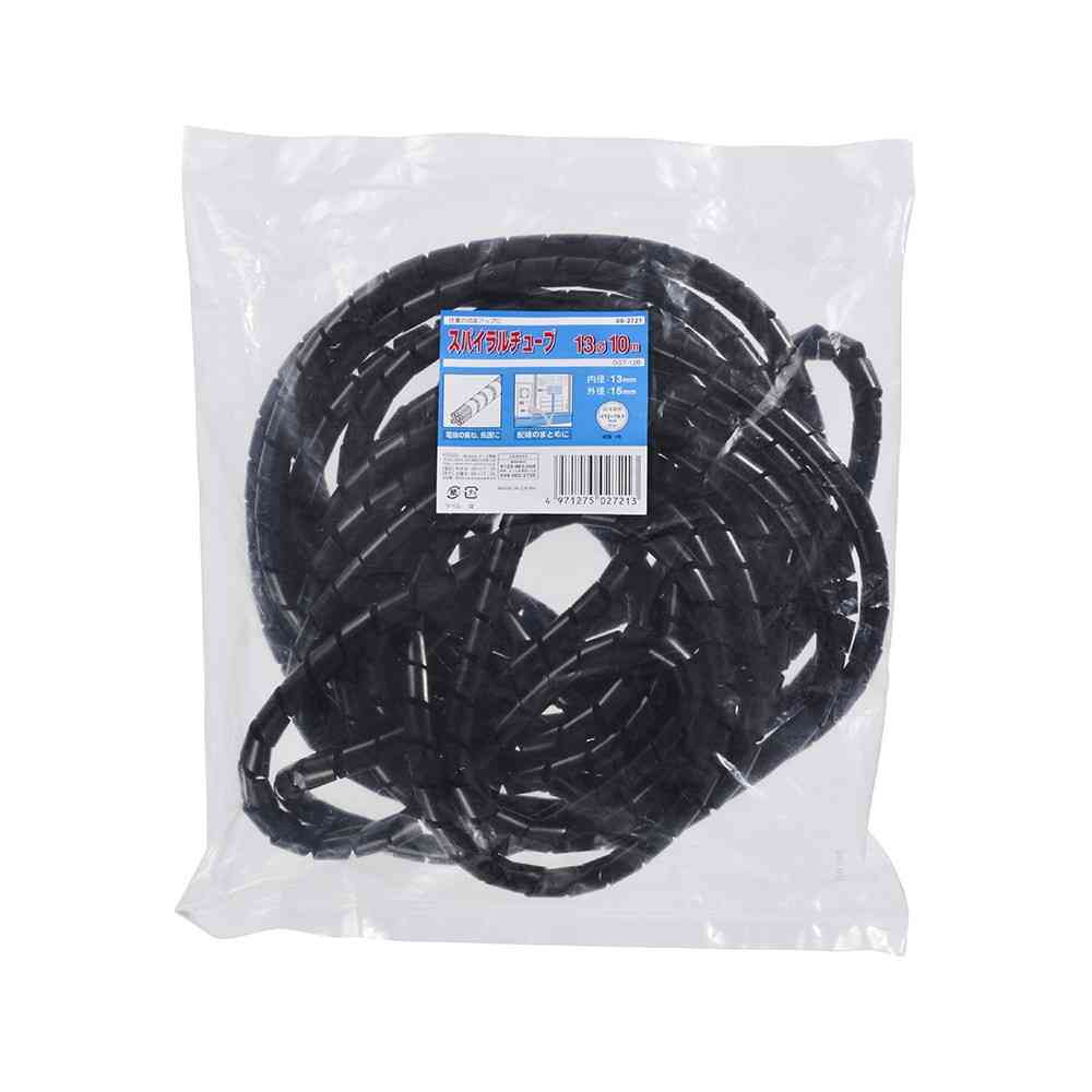 オーム電機 スパイラルチューブ 内径13mm 10m GST-12B