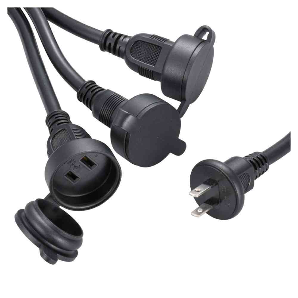 オーム電機　防雨型作業用フタ付３又２．５Ｍ