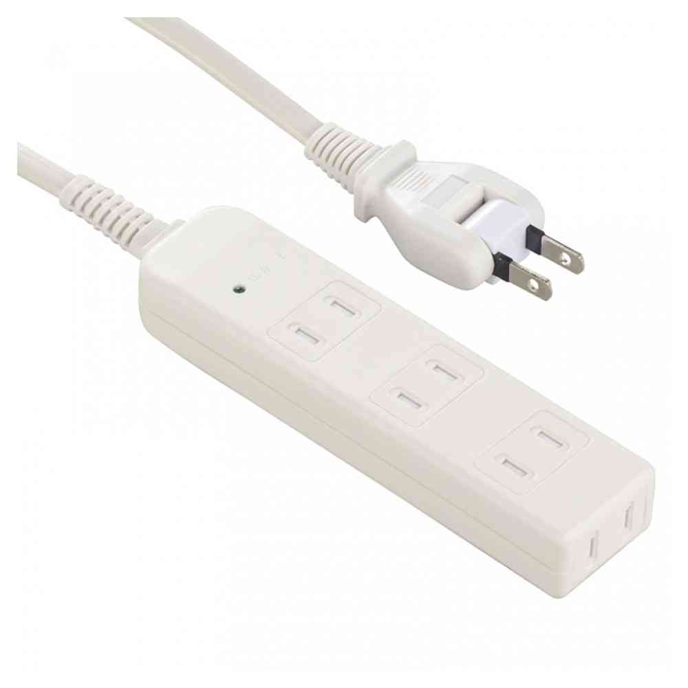 オーム電機　４口３Ｍシャッター付タップ