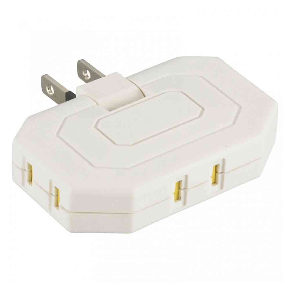 オーム電機　コーナータップ３口