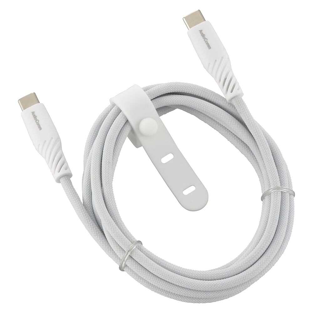 オーム電機 さらさらUSBケーブル C-C 2m