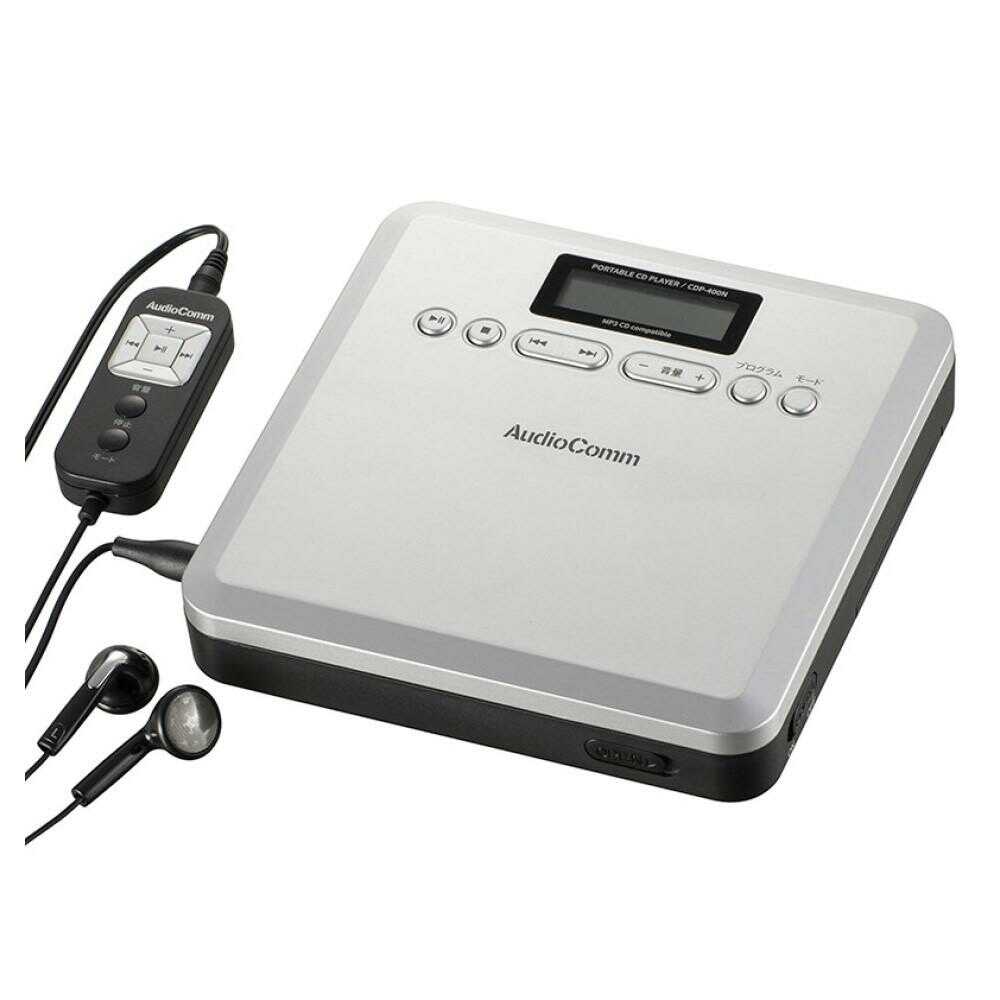 オーム電機 ポータブルCDプレーヤー MP3対応 1台