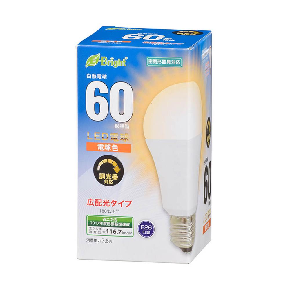 オーム電機 調光対応LED電球 60W