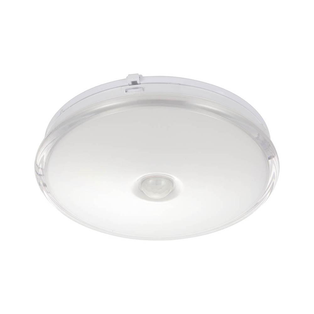 オーム電機 LED薄形ミニシーリングライトセンサー40形電球色