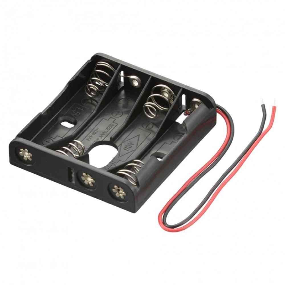 オーム電機 電池ケース 4コ用 リード線付き KIT-UM4X4