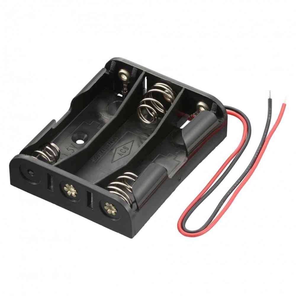 オーム電機 電池ケース 3コ用 リード線付き KIT-UM3X3