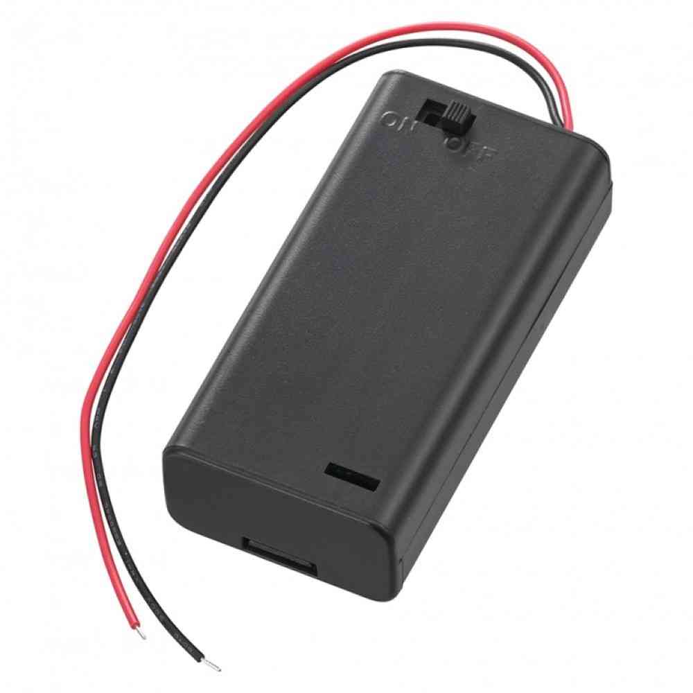 オーム電機 電池ケース 2コ用 スイッチ・カバー付 KIT-UM3X2 SK