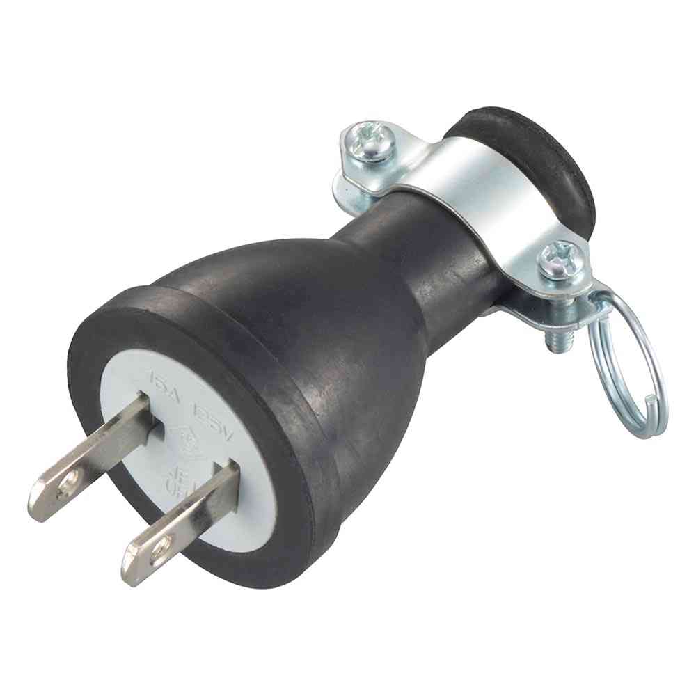 オーム電機 2Pゴムプラグ 06-5376