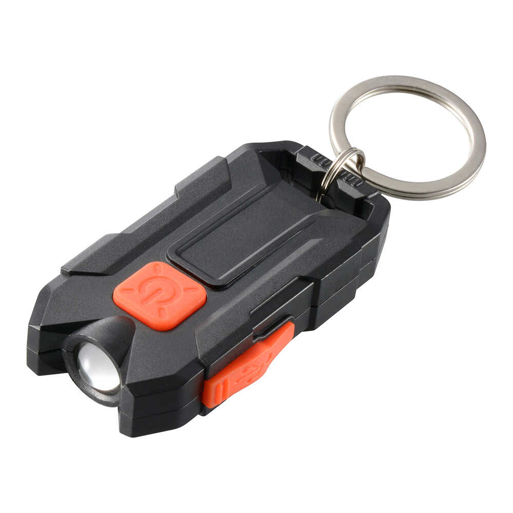 オーム電機 USB充電式LEDキーライト KH-MR-150-K