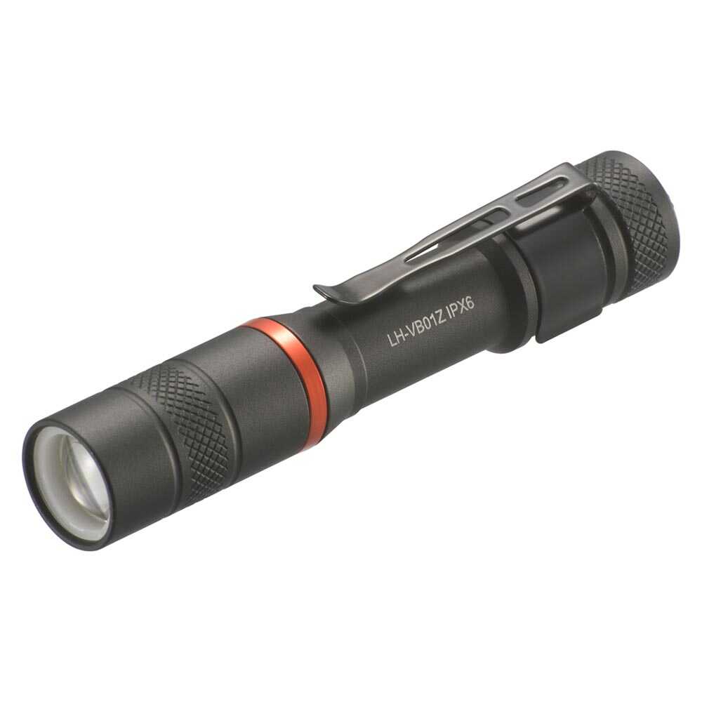 オーム電機 LEDフラッシュライト 125ルーメン LH-VB01Z-K