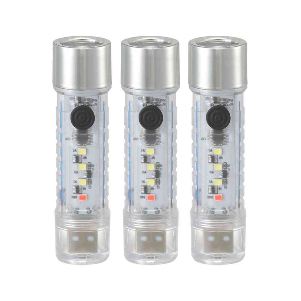 オーム電機 LEDスケルトンライト充電式