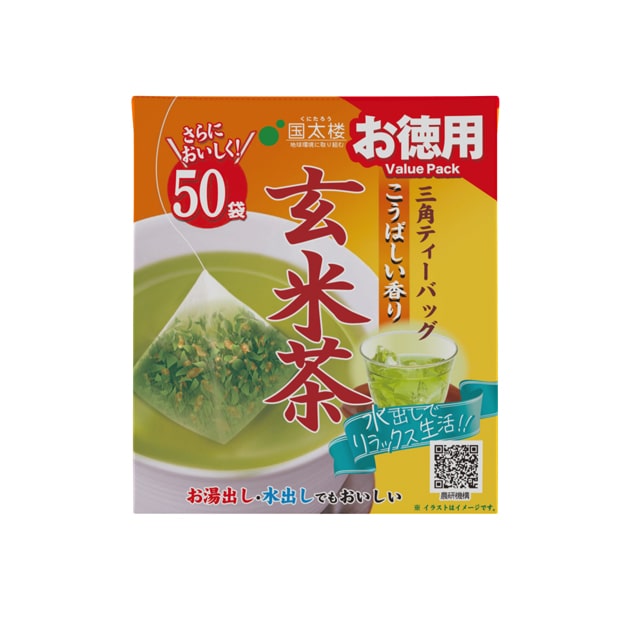 ◆国太楼 お徳用こうばしい香り玄米茶 三角ティーバッグ 50袋【6個セット】