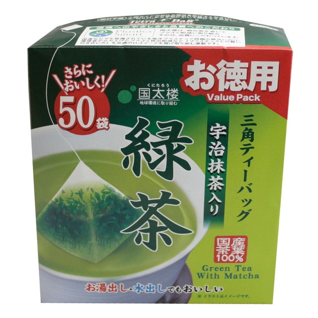 ◆国太楼 お徳用宇治抹茶入り緑茶三角TB 50袋入【6個セット】