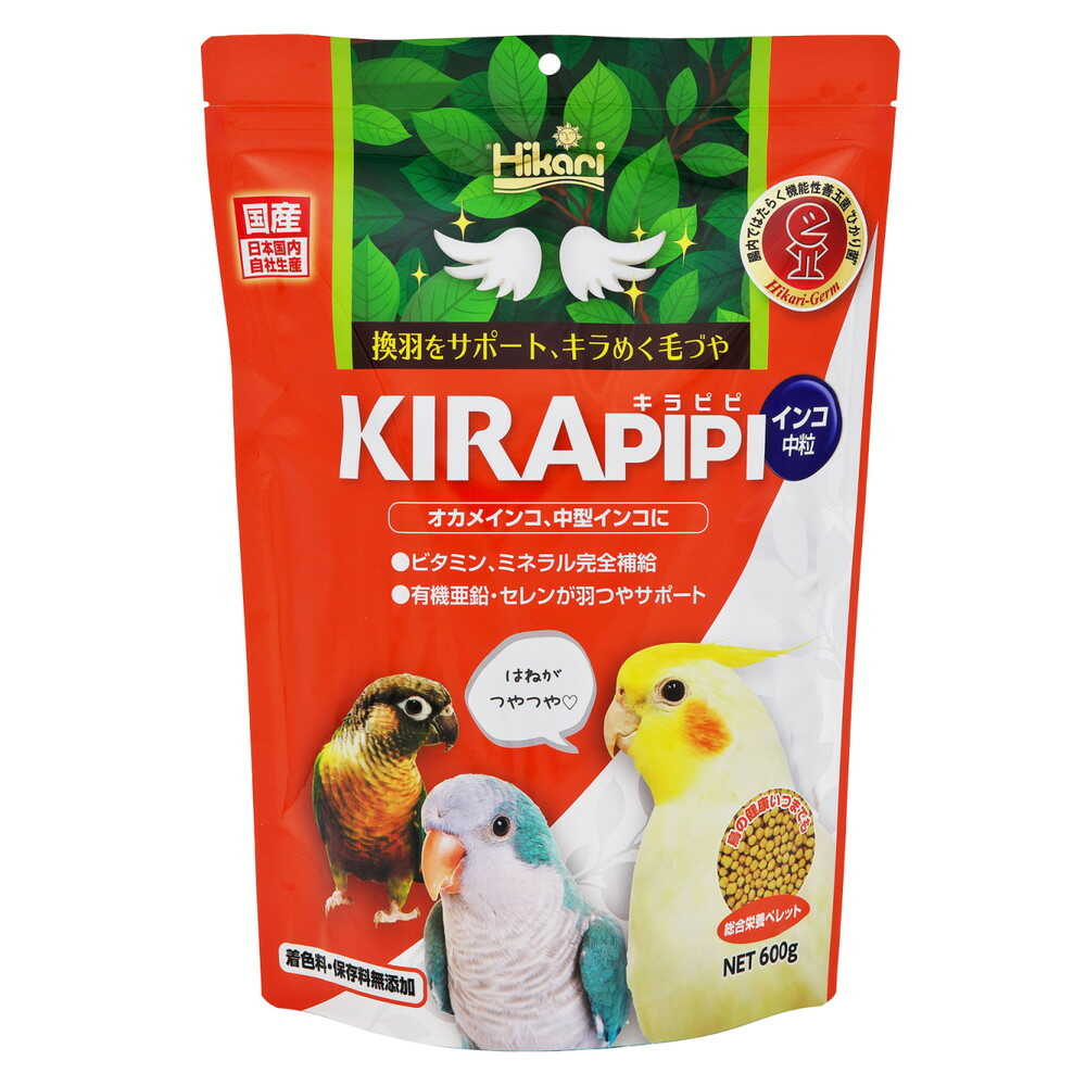 キョーリン キラピピインコ中粒 600g