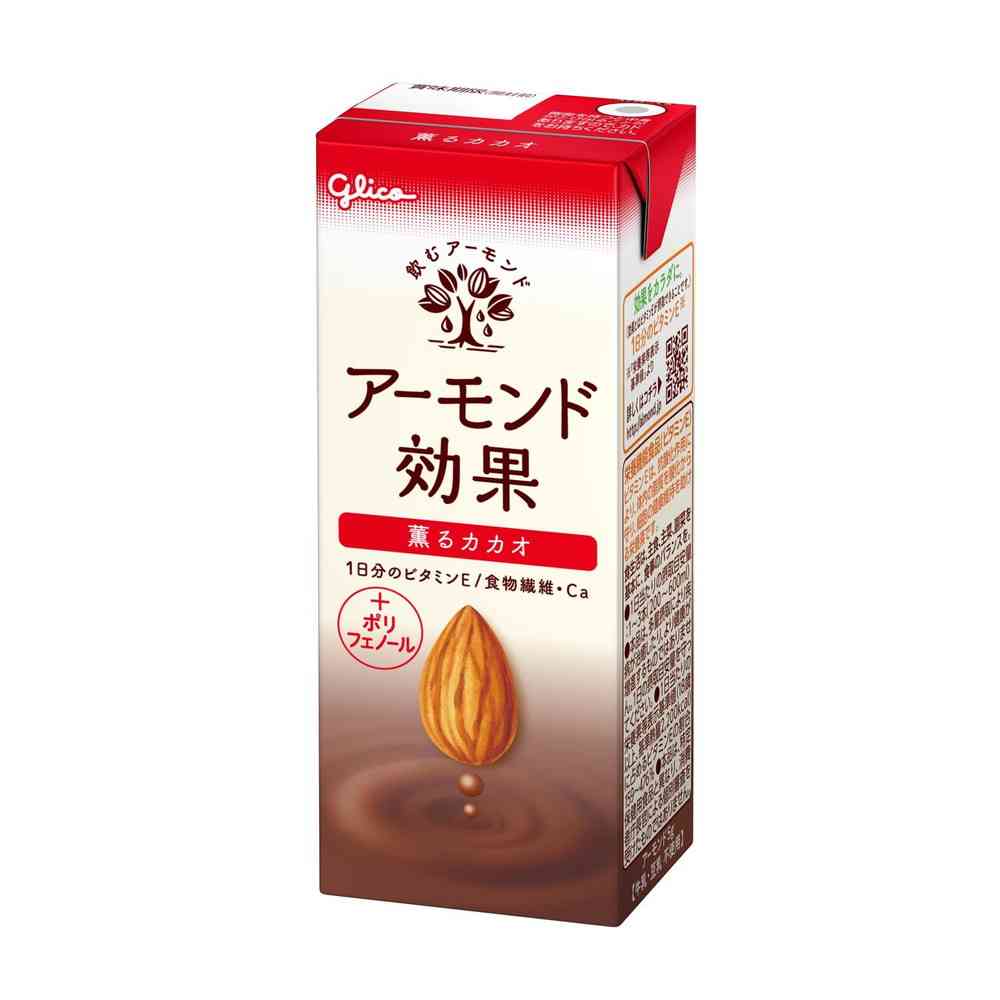 ◆江崎グリコ アーモンド効果 薫るカカオ 200ml【12個セット】