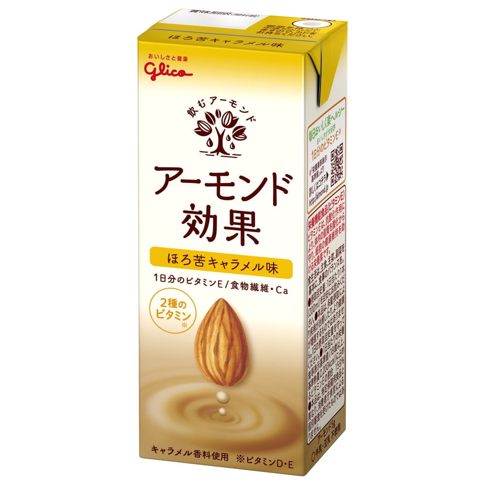◆江崎グリコ アーモンド効果 ほろ苦キャラメル味 200ml【12個セット】