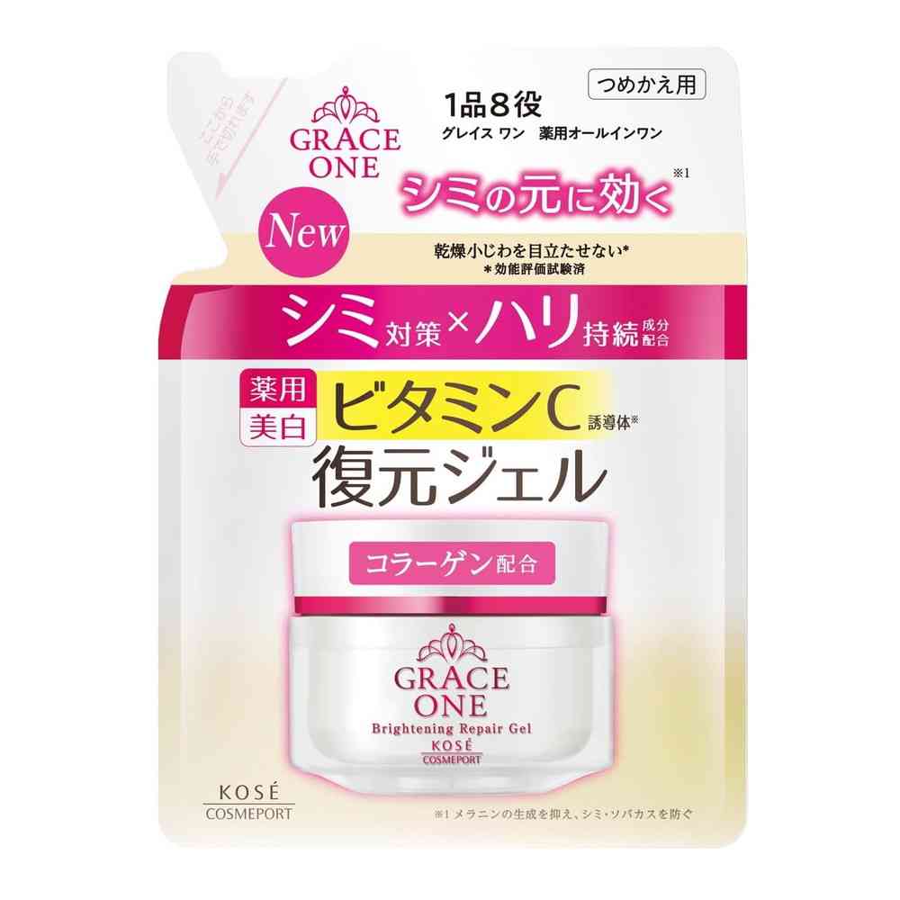 [医薬部外品]コーセーコスメポート グレイス ワン ブライトニング リペアジェル つめかえ 90g