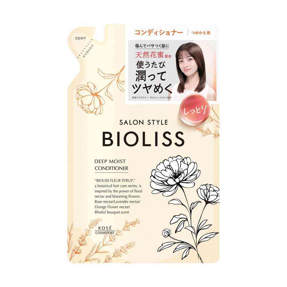 コーセーコスメポート サロンスタイル ビオリス フルールシロップ ディープモイスト コンディショナー つめかえ 330mL