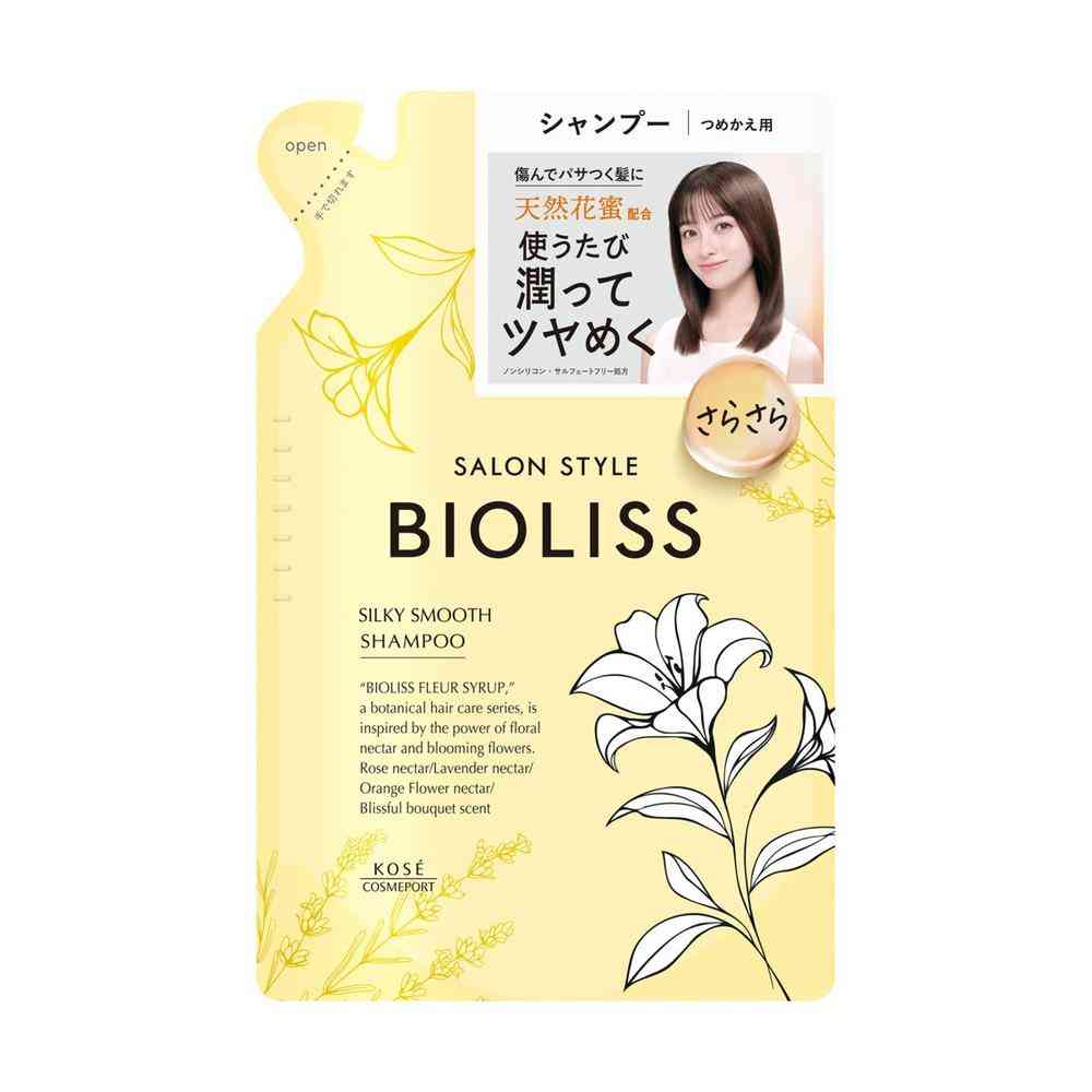 コーセーコスメポート サロンスタイル ビオリス フルールシロップ シルキースムース シャンプー つめかえ 330mL