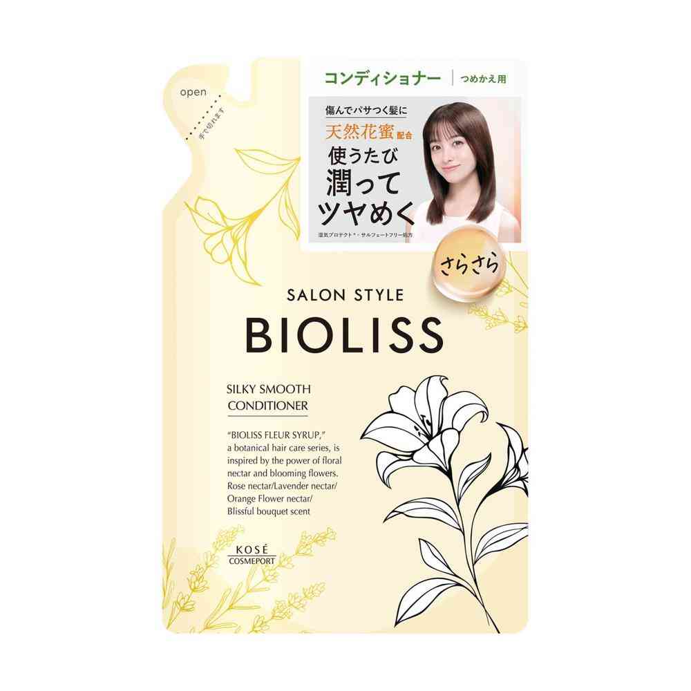 コーセーコスメポート サロンスタイル ビオリス フルールシロップ シルキースムース コンディショナー つめかえ 330mL