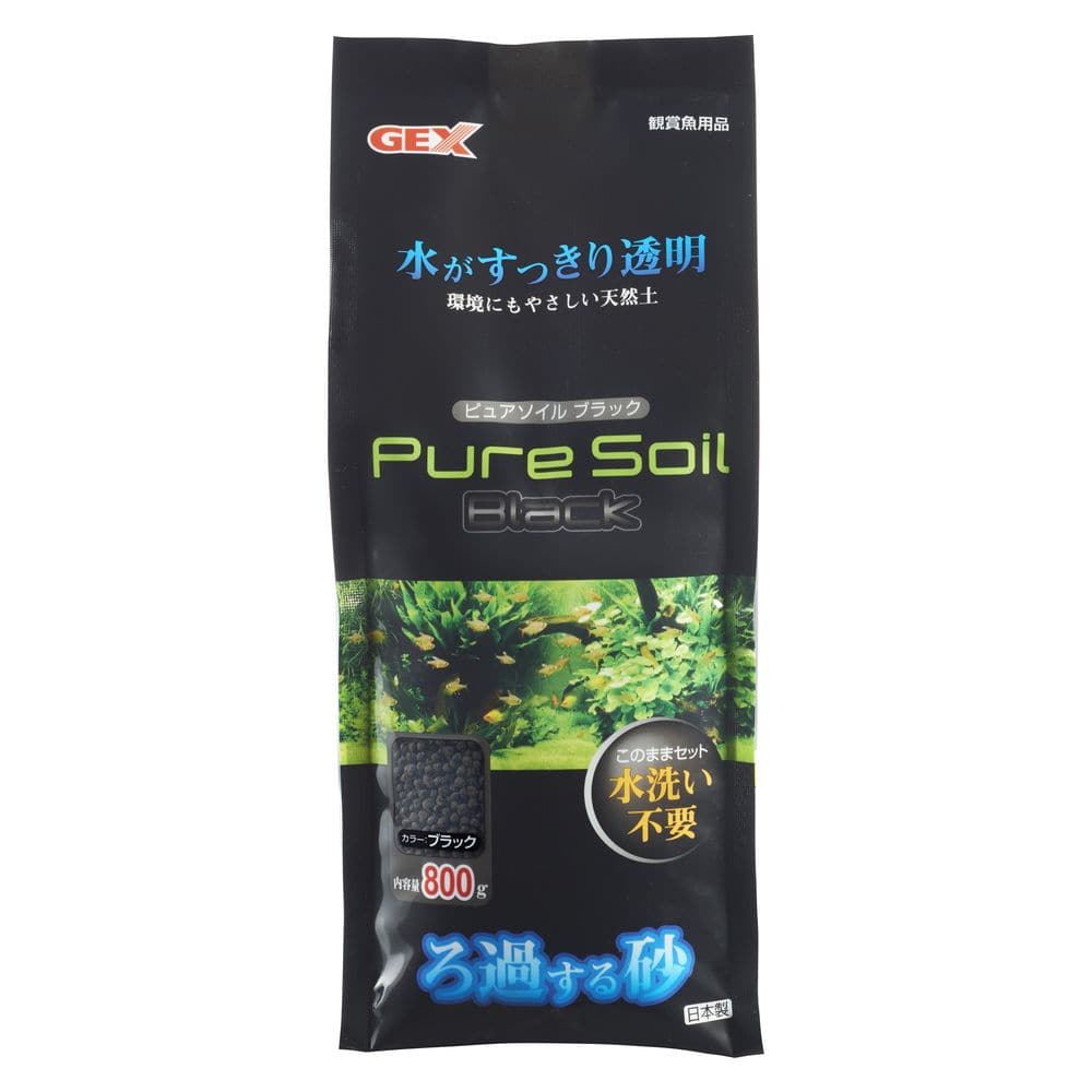 ジェックス ピュアソイルブラック 800g