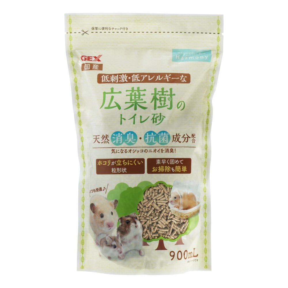 ジェックス ハビんぐ広葉樹のトイレ砂 900ml