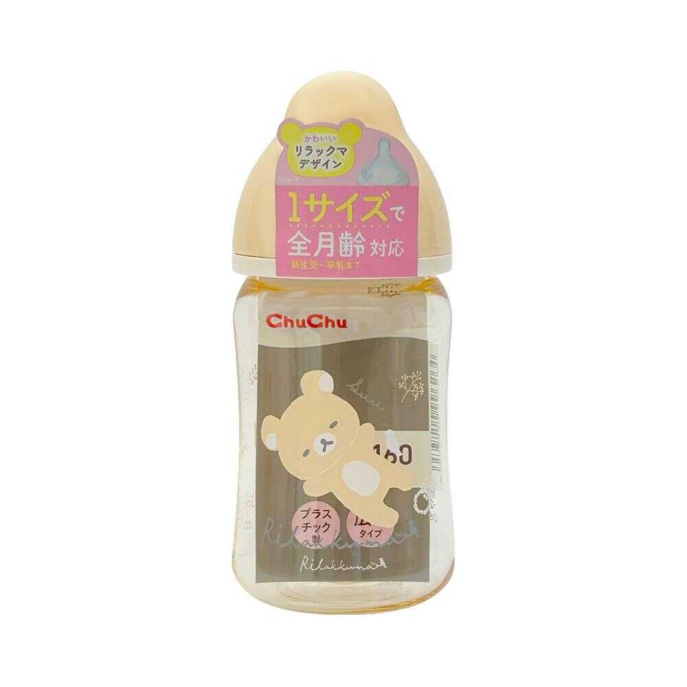ジェクス チュチュ マルチフィット 広口タイプ プラスチック製 哺乳びん 160ml リラックマ 1本