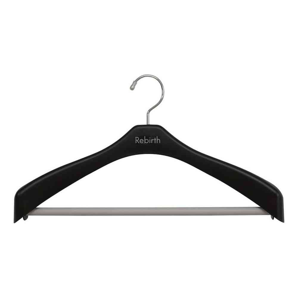 シンコハンガー リバース ジャケットストップ42 ブラック 10本組