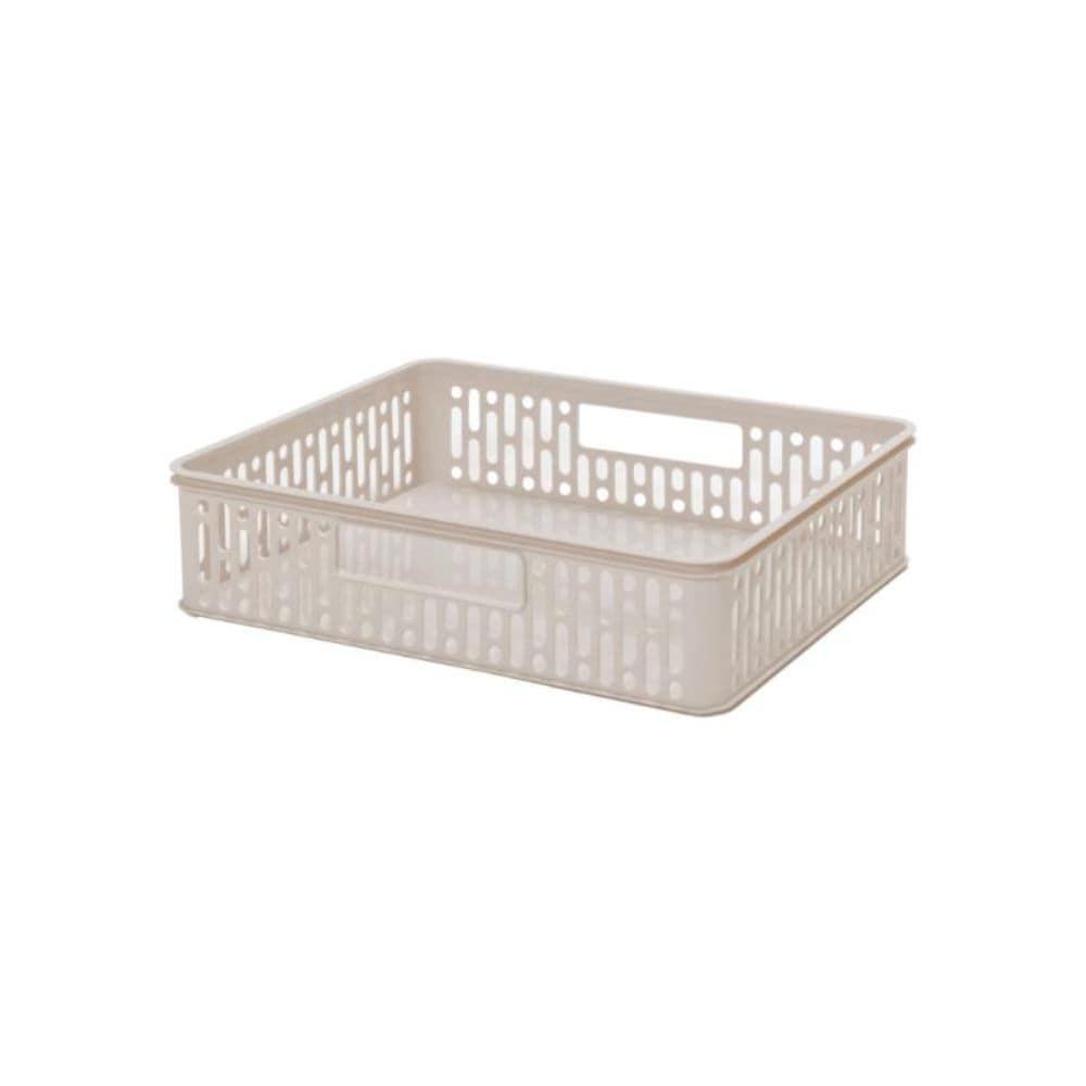 サンコープラスチック eラックバスケットL ベージュ