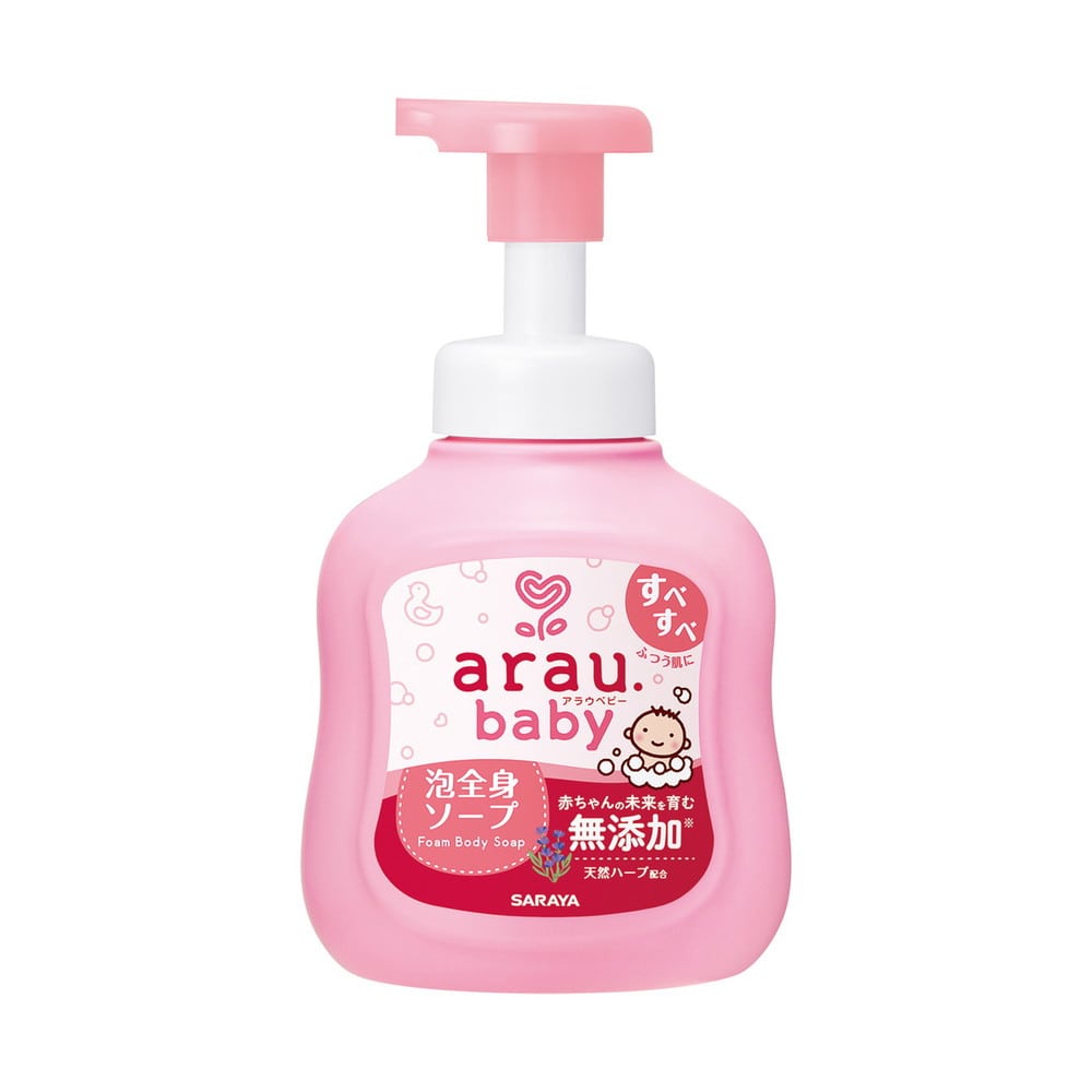 サラヤ アラウベビー泡全身ソープ本体 450ml