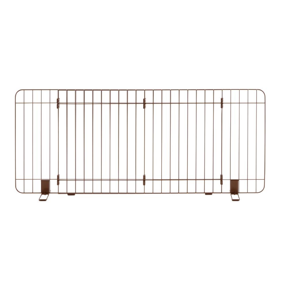 伸縮スタンド簡易ペットゲート 120-180 ブラウン メーカー直送▼返品・キャンセル不可【他商品との同時購入不可】