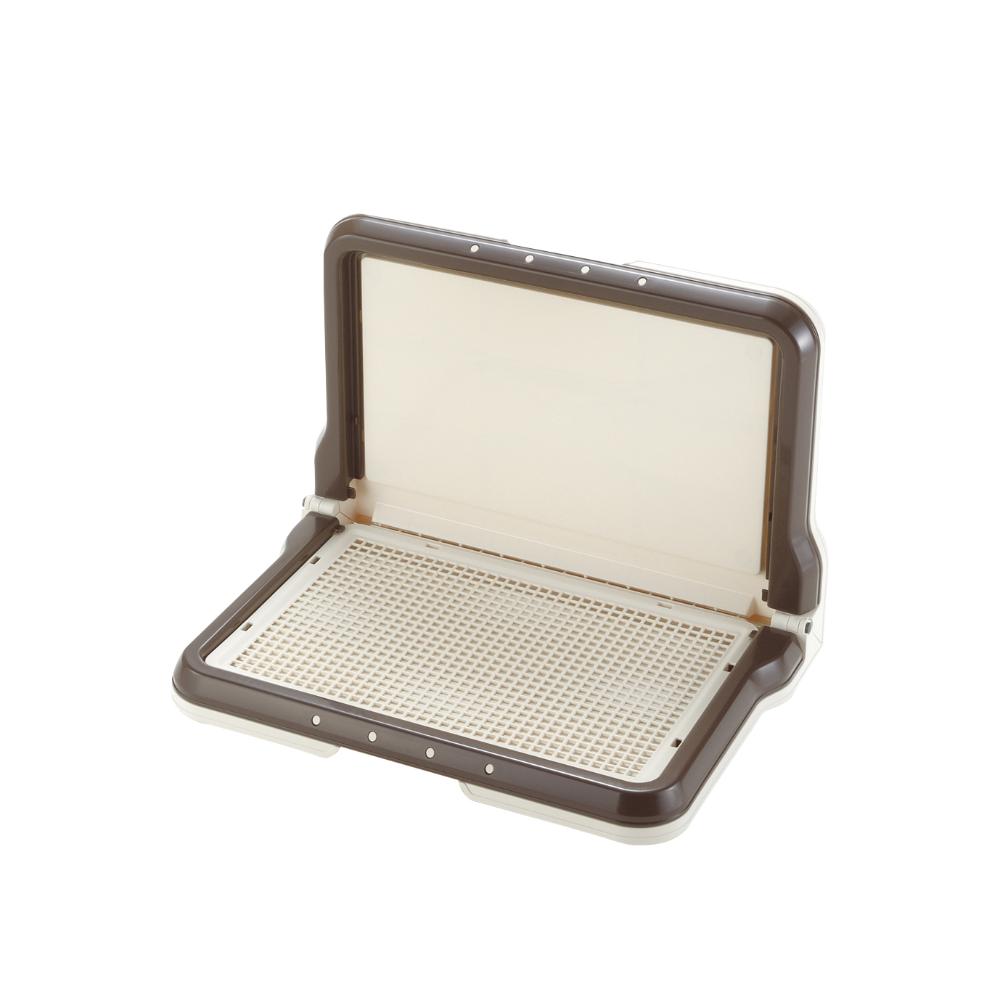 しつけ用ステップ L型トレー レギュラー ダークブラウン メーカー直送▼返品・キャンセル不可【他商品との同時購入不可】