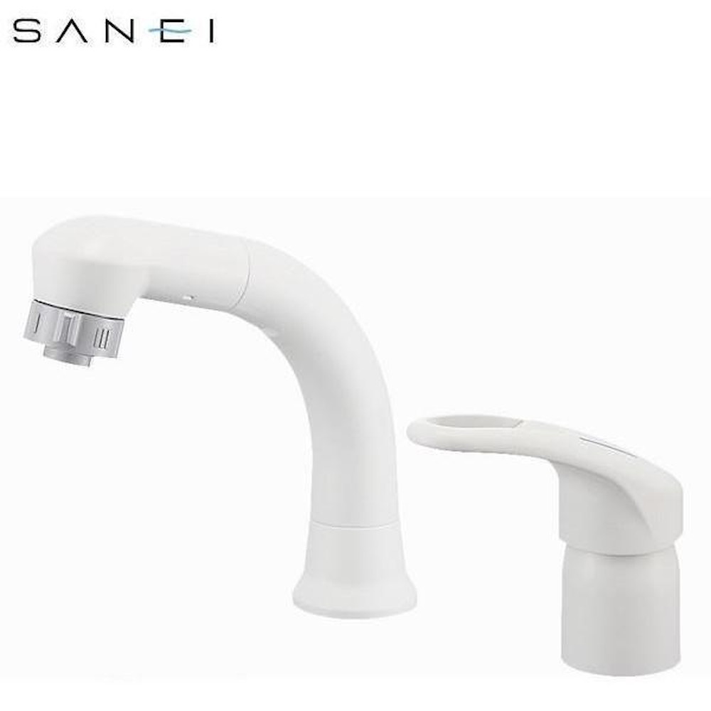 三栄水栓 SANEI シングルスプレー混合栓(洗髪用) 【直送品】 返品・キャンセル・他商品と同時購入は不可