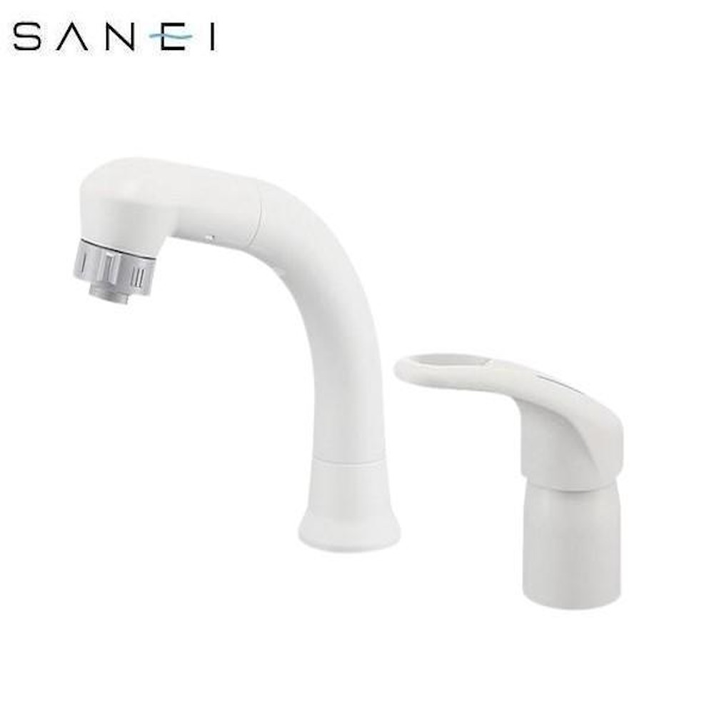 三栄水栓 SANEI シングルスプレー混合栓(洗髪用) 寒冷地 【直送品】 返品・キャンセル・他商品と同時購入は不可