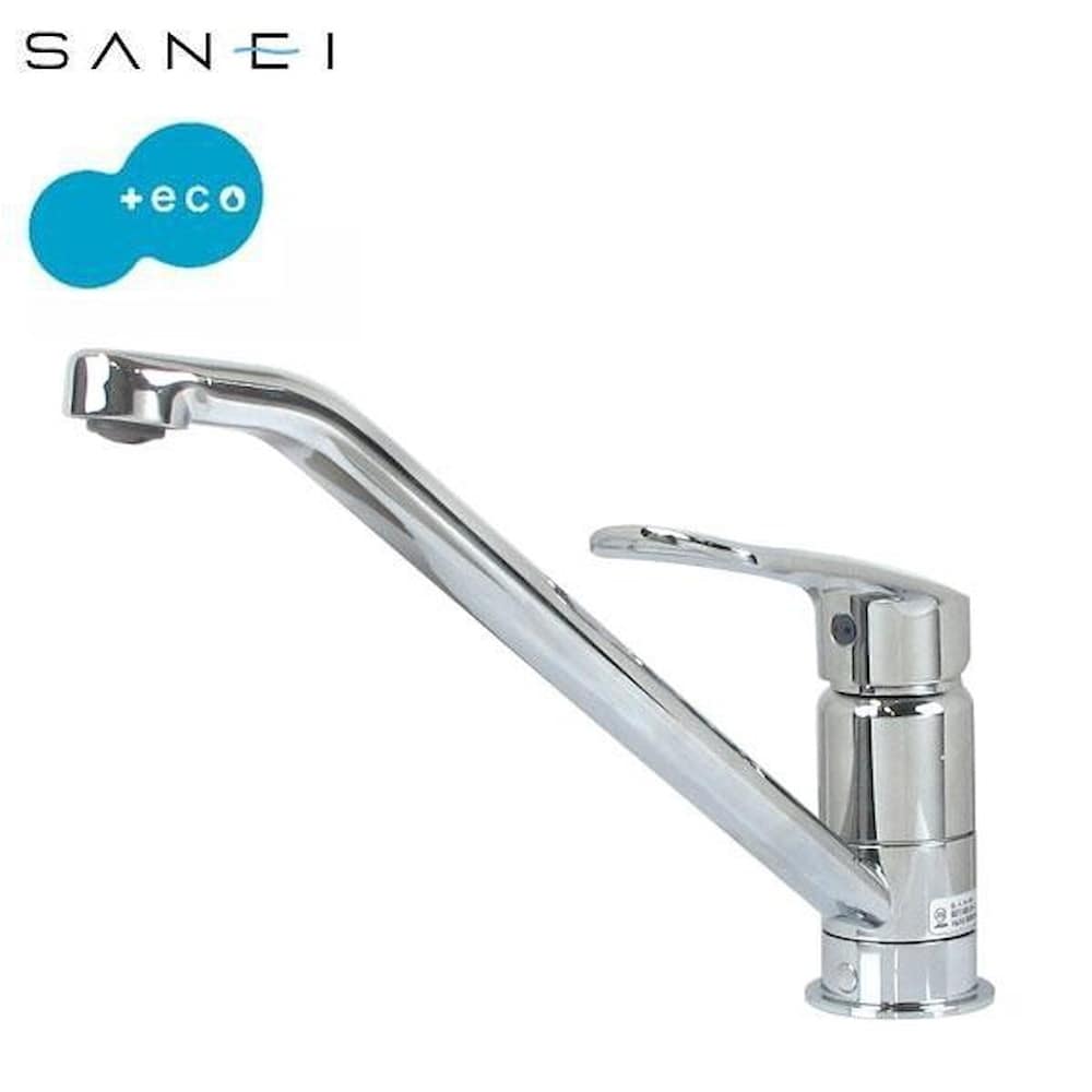 SANEI キッチン用(台付) シングルワンホール混合栓 寒冷地仕様 【直送品】 返品・キャンセル・他商品と同時購入は不可