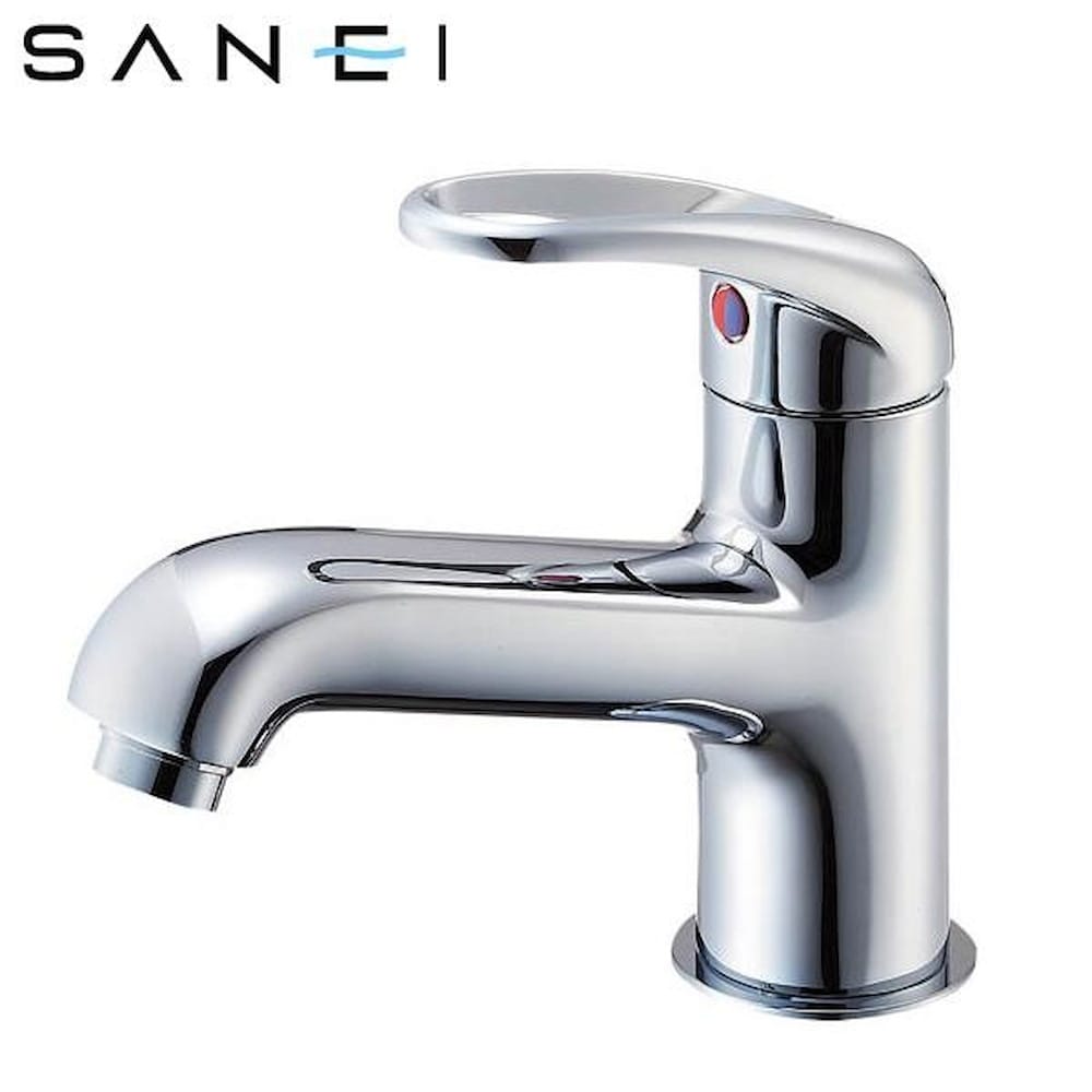 三栄水栓 SANEI シングルワンホール洗面混合栓 K4710NJV-13 【直送品】 返品・キャンセル・他商品と同時購入は不可
