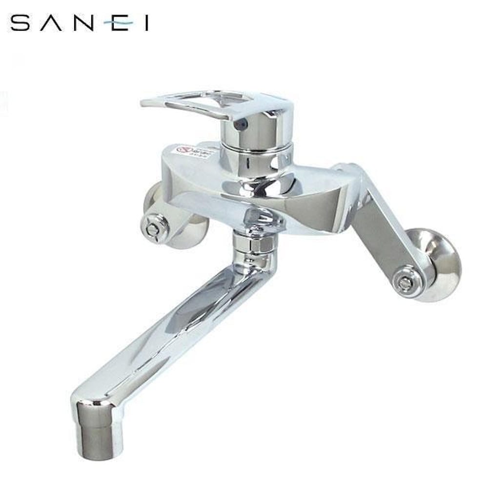 三栄水栓 SANEI キッチン用(壁付) シングル混合栓 寒冷地仕様 【直送品】 返品・キャンセル・他商品と同時購入は不可