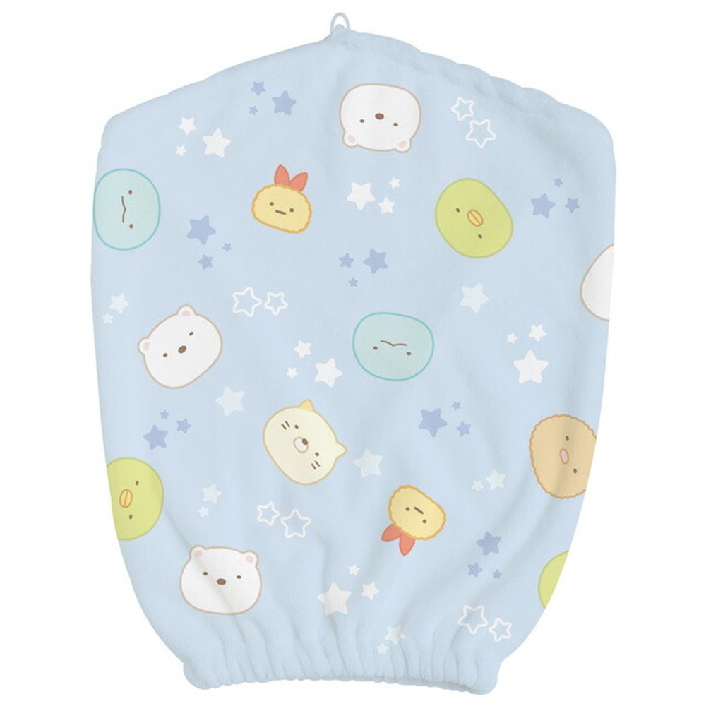 サンエックス すみっコぐらし サマーグッズ ふわふわキャップタオル ブルー CM42102 80g