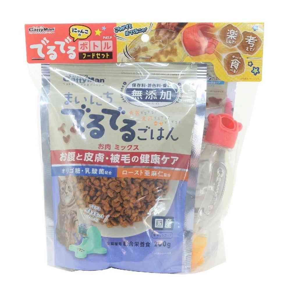 ドギーマン にゃんこのでるでるボトル フードセット