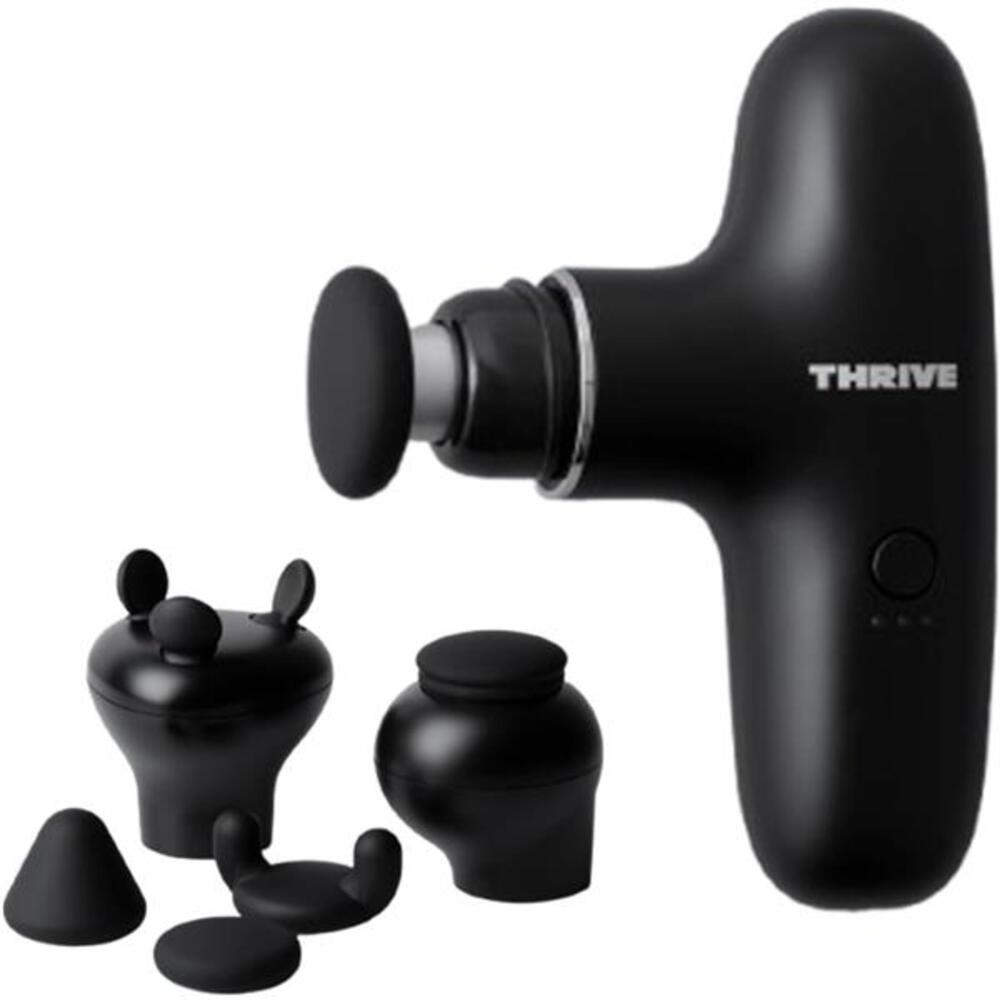 THRIVE スリースタイルガン BM-01（BK） 全身セルフケア ブラック 1台