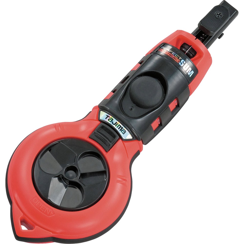 PSSUMR タジマ パーフェクト墨つぼ 赤 メーカー直送 ▼返品・キャンセル不可【他商品との同時購入不可】