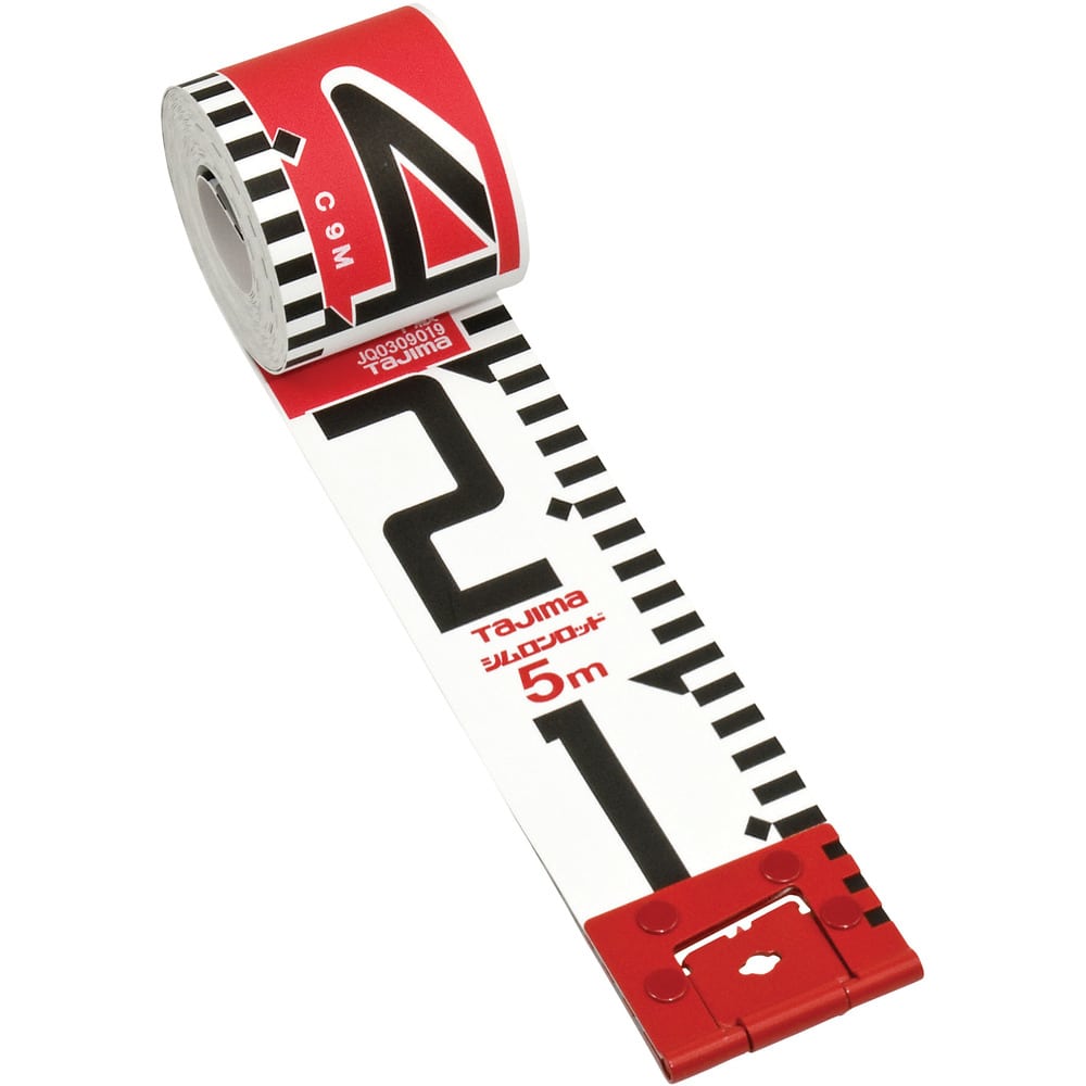 タジマ シムロンロッド 長さ10m 20cmアカシロ仕様 紙箱 メーカー直送 ▼返品・キャンセル不可【他商品との同時購入不可】