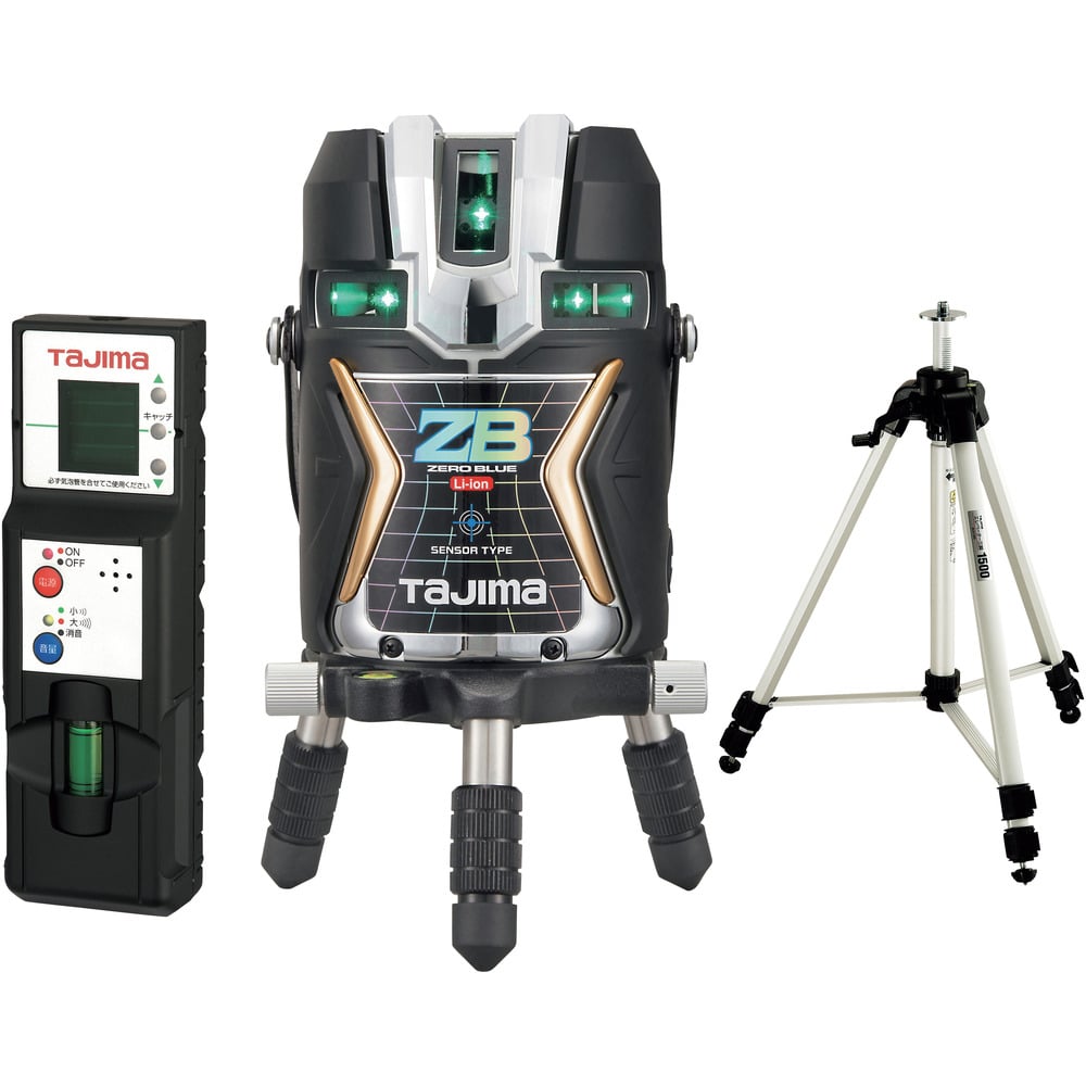 レーザー墨出器 ZERO BLUE センサー 受光器・三脚セット メーカー直送 ▼返品・キャンセル不可【他商品との同時購入不可】