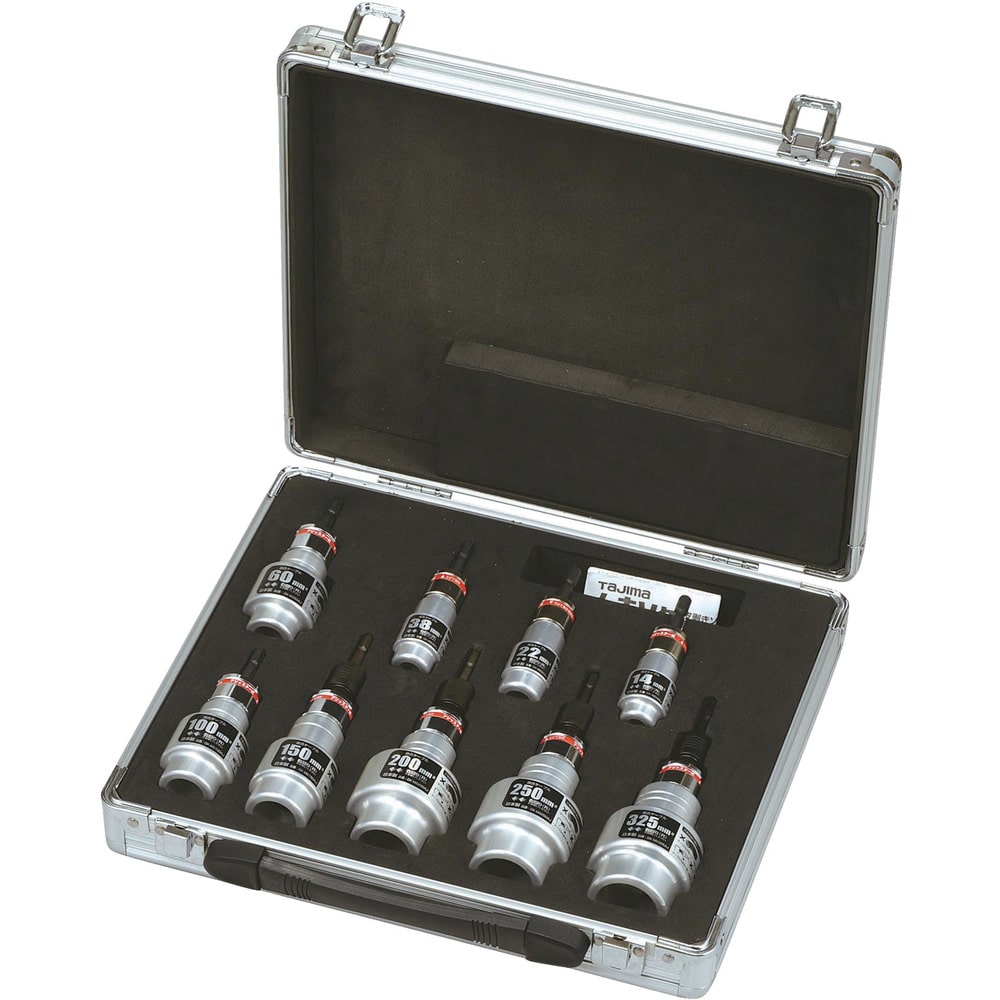 タジマ CV線ストリッパー ムキソケ アジャスター式 9種セット メーカー直送 ▼返品・キャンセル不可[他商品との同時購入不可]