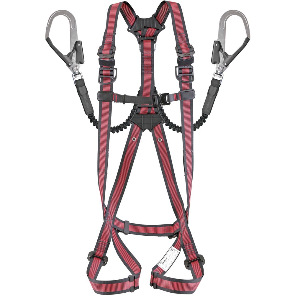 タジマ ハーネスGS 蛇腹 ダブルL2セット ライン赤 Mサイズ メーカー直送 ▼返品・キャンセル不可[他商品との同時購入不可]