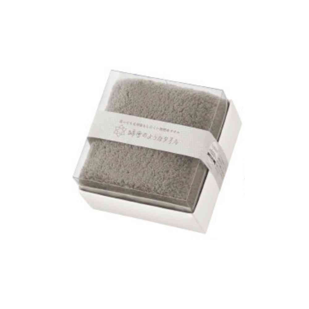 日繊商工 綿雪キューブ フェイスタオル ブラウン 1枚