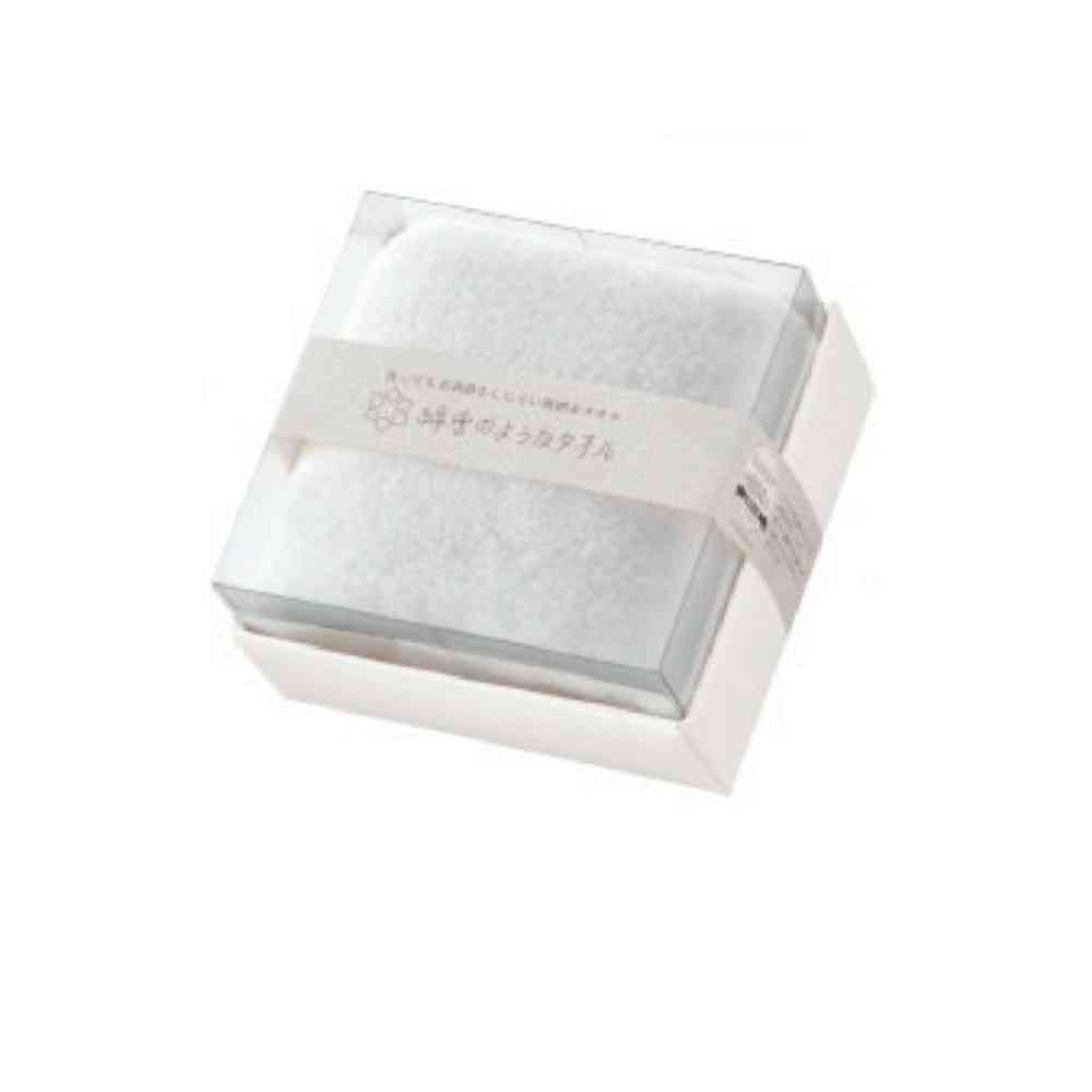 日繊商工 綿雪キューブ バスタオル ホワイト 1枚